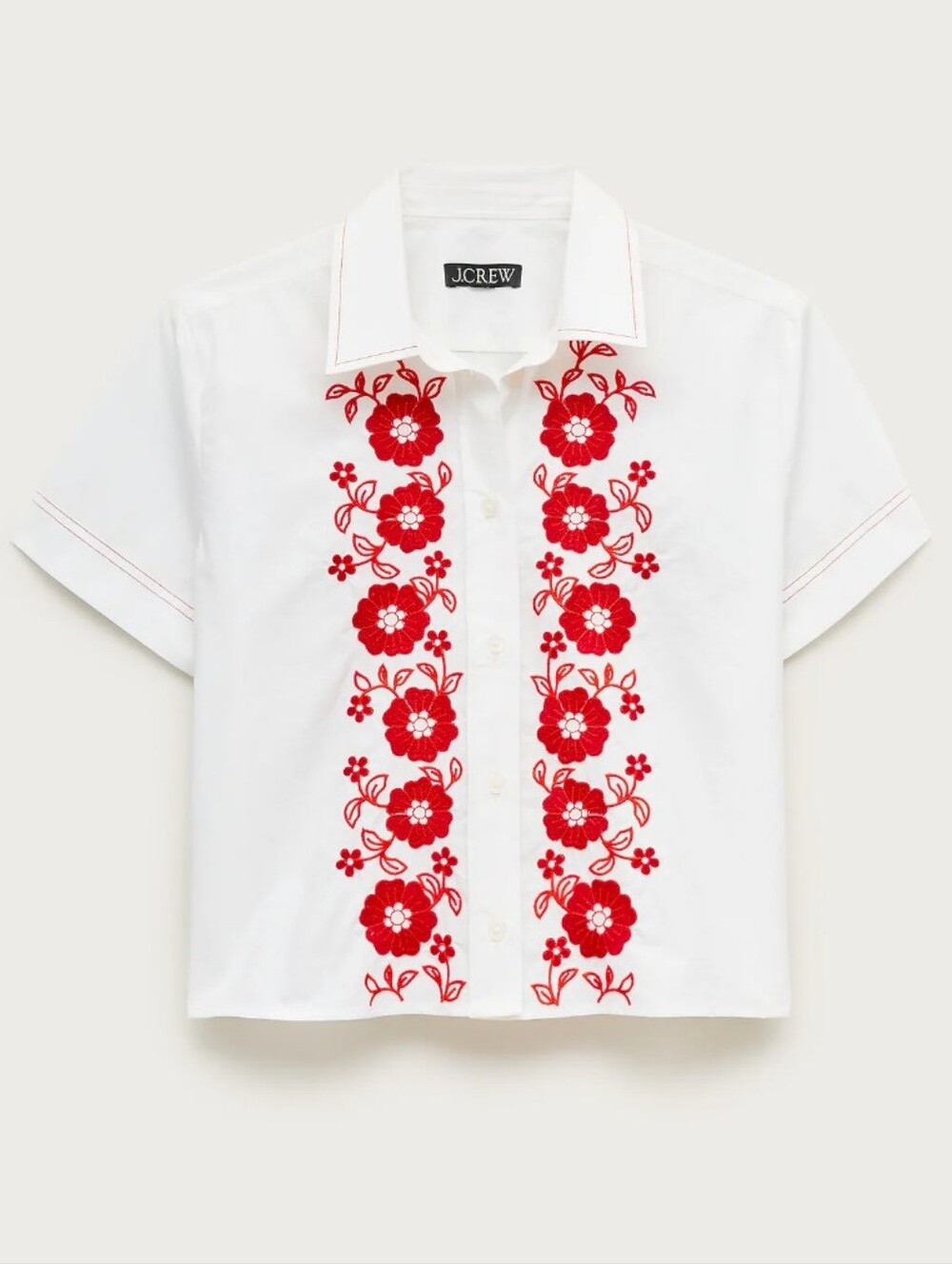 J Crew Gamine button-up shirt in embroidered floral CV040 Size 20